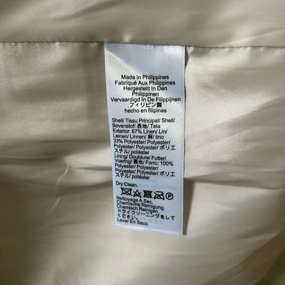 J Crew Alexandra Flax Ivory Linen Blazer - Picture 14 of 14